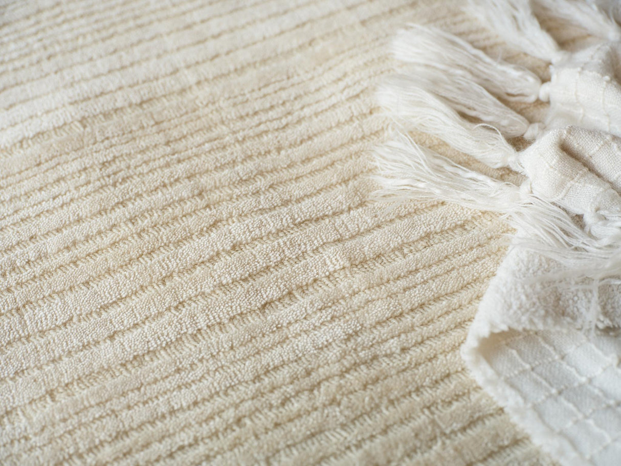 Exquisite Rugs Cavallo Modern handloomed Nylon/Wool 7307 Beige 18' x 12' Area Rug
