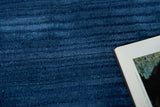 Exquisite Rugs Cavallo Modern handloomed Nylon/Wool 7309 Navy 14' x 10' Area Rug