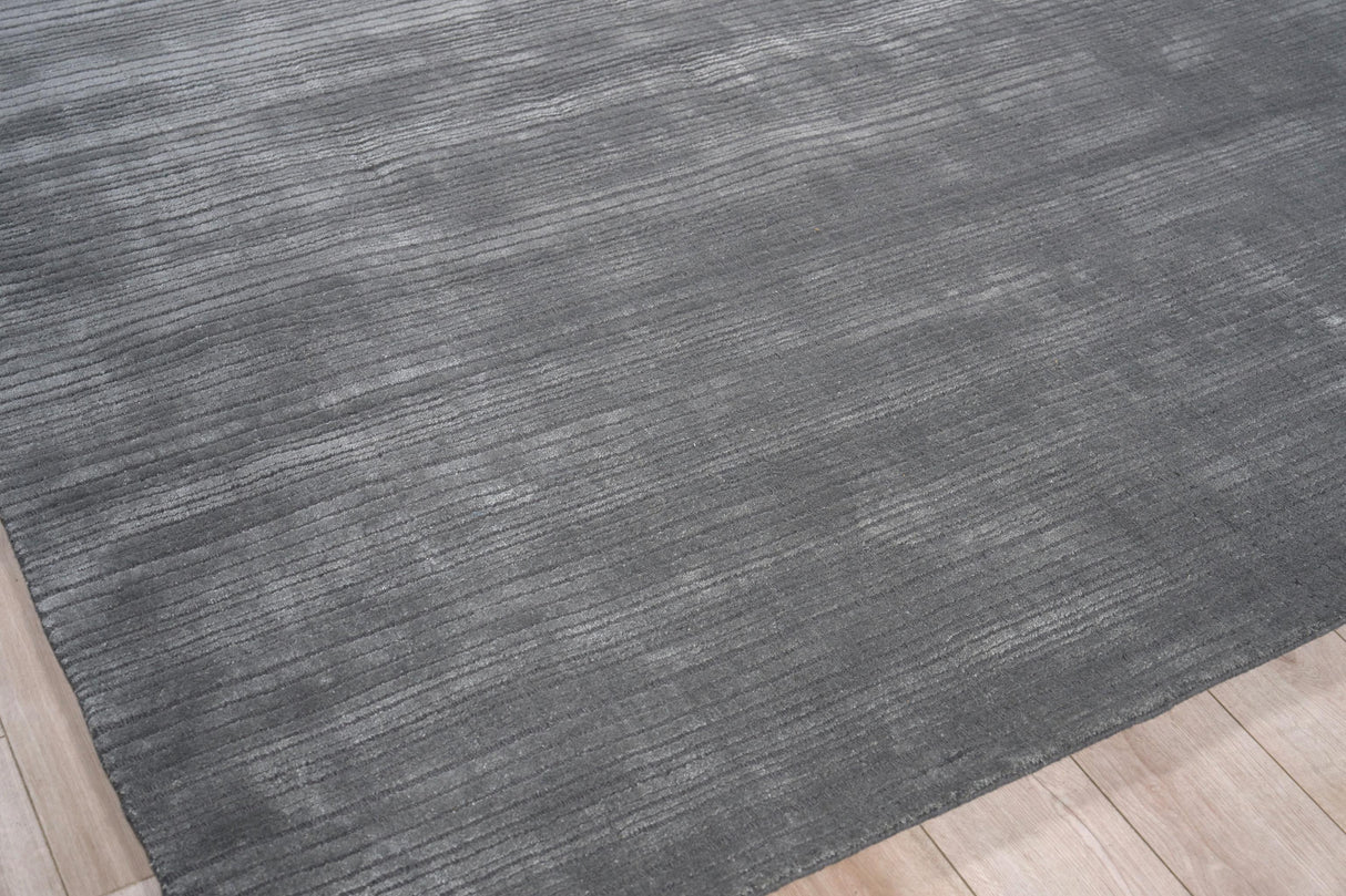 Exquisite Rugs Cavallo Modern handloomed Nylon/Wool 7311 Dark Gray 12' x 9' Area Rug