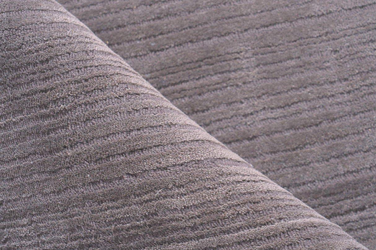 Exquisite Rugs Cavallo Modern handloomed Nylon/Wool 7311 Dark Gray 12' x 9' Area Rug