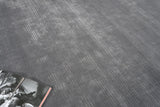 Exquisite Rugs Cavallo Modern handloomed Nylon/Wool 7311 Dark Gray 10' x 8' Area Rug