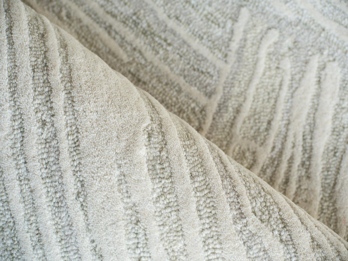 Exquisite Rugs Entro hand-tufted New Zealand Wool 7319 Sage Green/Ivory 15' x 12' Area Rug