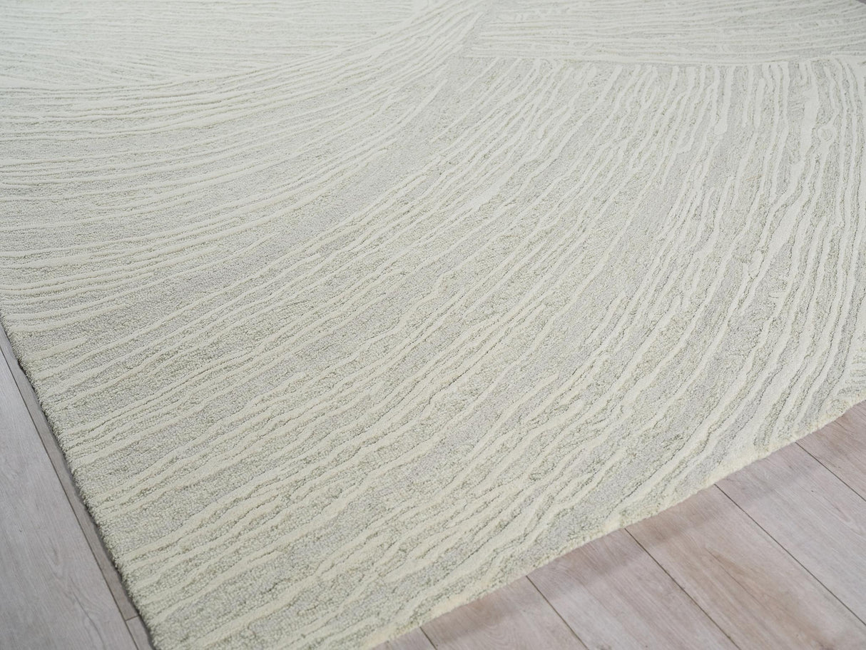 Exquisite Rugs Entro hand-tufted New Zealand Wool 7319 Sage Green/Ivory 18' x 14' Area Rug