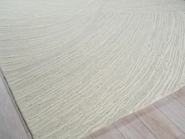 Exquisite Rugs Entro hand-tufted New Zealand Wool 7319 Sage Green/Ivory 9' x 6' Area Rug