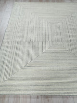 Exquisite Rugs Teton hand-tufted New Zealand Wool 7322 Gray/Ivory 12' x 9' Area Rug