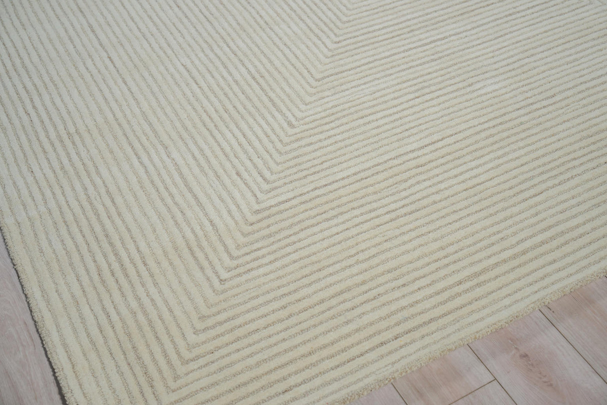 Exquisite Rugs Teton hand-tufted New Zealand Wool 7323 Beige/Ivory 15' x 12' Area Rug