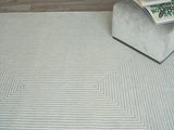 Exquisite Rugs Teton hand-tufted New Zealand Wool 7325 Silver/Ivory 18' x 14' Area Rug