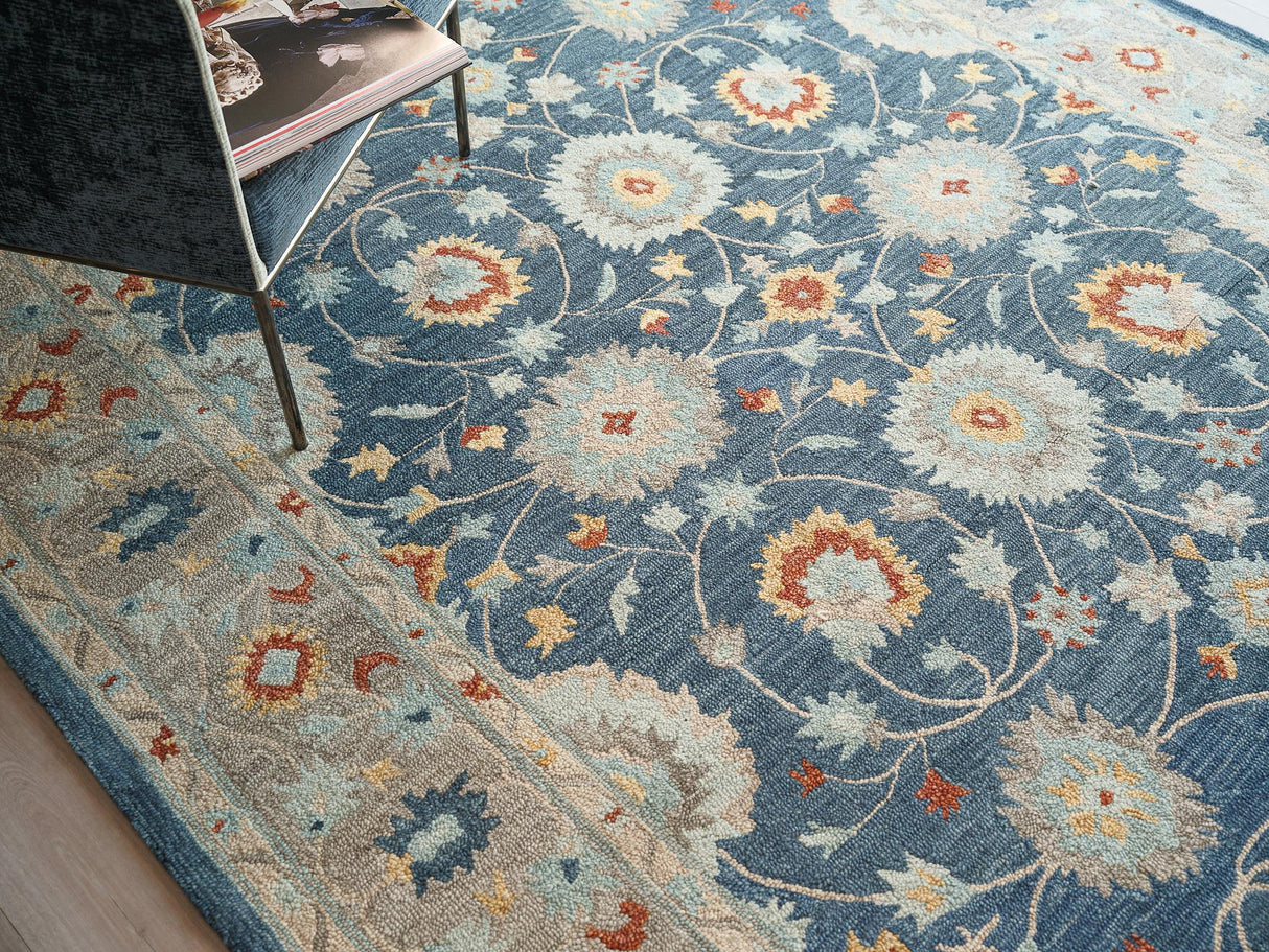 Exquisite Rugs Newport hand-tufted New Zealand Wool 7326 Blue/Gray 15' x 12' Area Rug