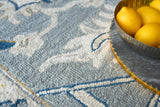Exquisite Rugs Newport hand-tufted New Zealand Wool 7328 Gray/Blue 15' x 12' Area Rug