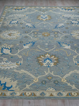 Exquisite Rugs Newport hand-tufted New Zealand Wool 7328 Gray/Blue 10' x 8' Area Rug