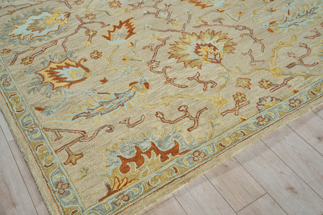 Exquisite Rugs Newport hand-tufted New Zealand Wool 7329 Beige/Brown 14' x 10' Area Rug