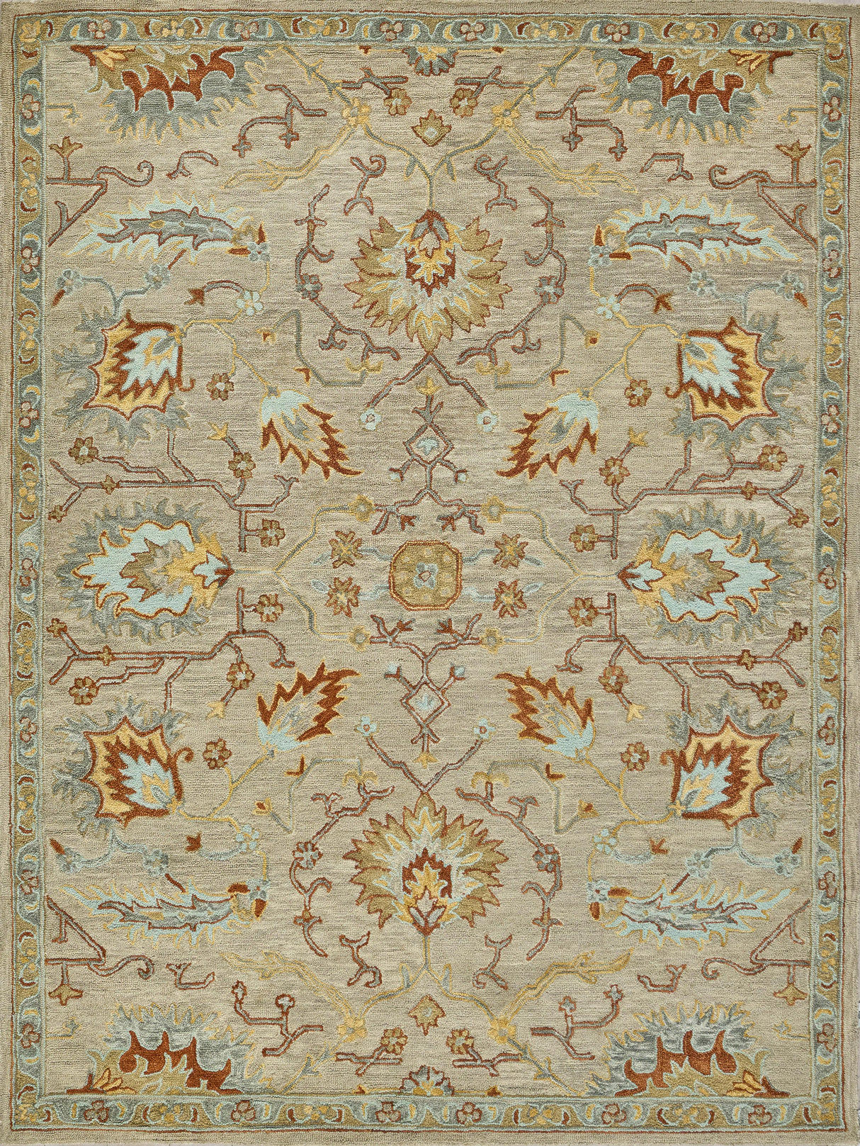 Exquisite Rugs Newport hand-tufted New Zealand Wool 7329 Beige/Brown 10' x 8' Area Rug