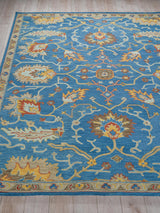 Exquisite Rugs Newport hand-tufted New Zealand Wool 7330 Blue/Ivory 9' x 6' Area Rug