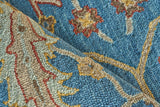Exquisite Rugs Newport hand-tufted New Zealand Wool 7330 Blue/Ivory 10' x 8' Area Rug