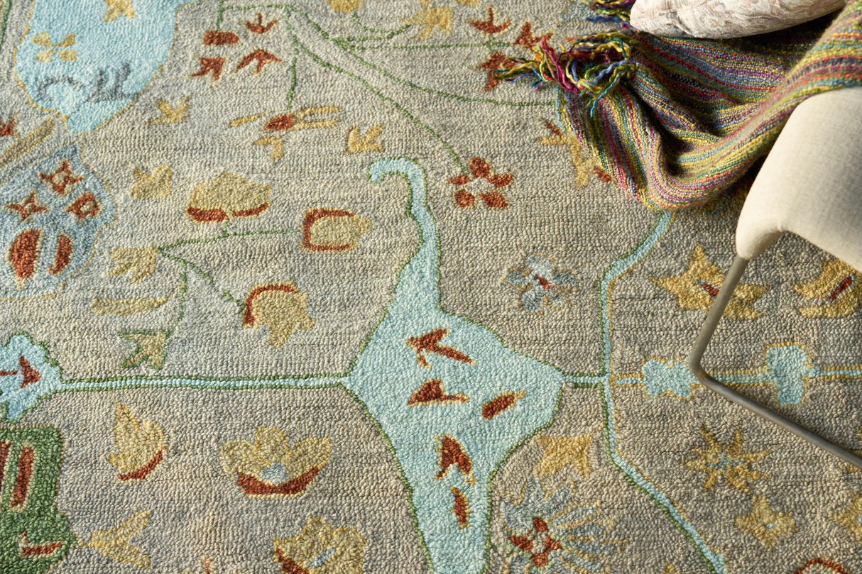 Exquisite Rugs Hamilton hand-tufted New Zealand Wool 7332 Beige/Multi 10' x 8' Area Rug
