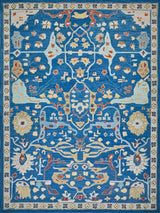 Exquisite Rugs Hamilton hand-tufted New Zealand Wool 7333 Navy/Multi 6' x 4' Area Rug