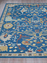 Exquisite Rugs Hamilton hand-tufted New Zealand Wool 7333 Navy/Multi 10' x 8' Area Rug