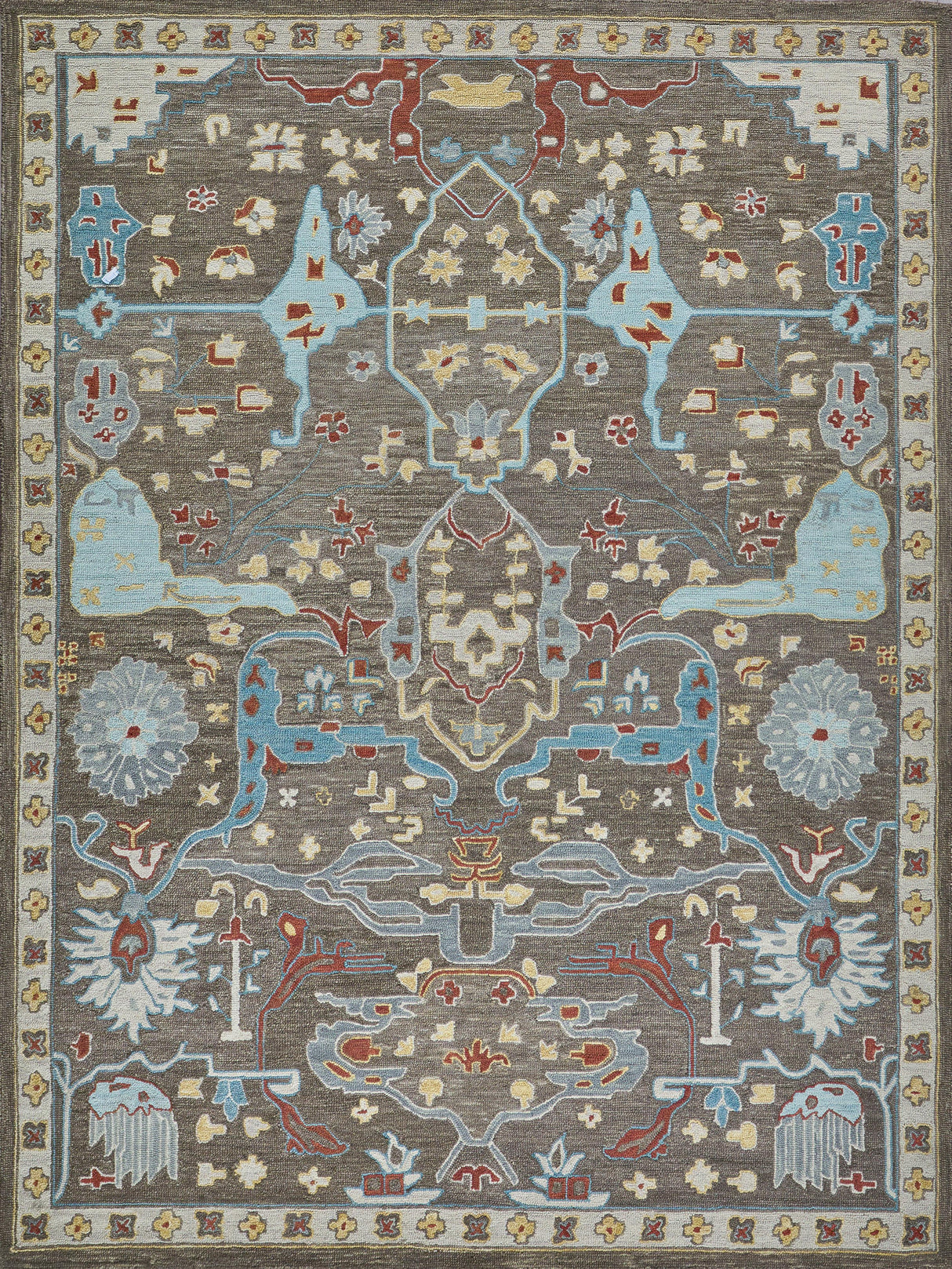 Exquisite Rugs Hamilton hand-tufted New Zealand Wool 7334 Taupe/Multi 18' x 14' Area Rug