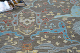 Exquisite Rugs Hamilton hand-tufted New Zealand Wool 7334 Taupe/Multi 9' x 6' Area Rug