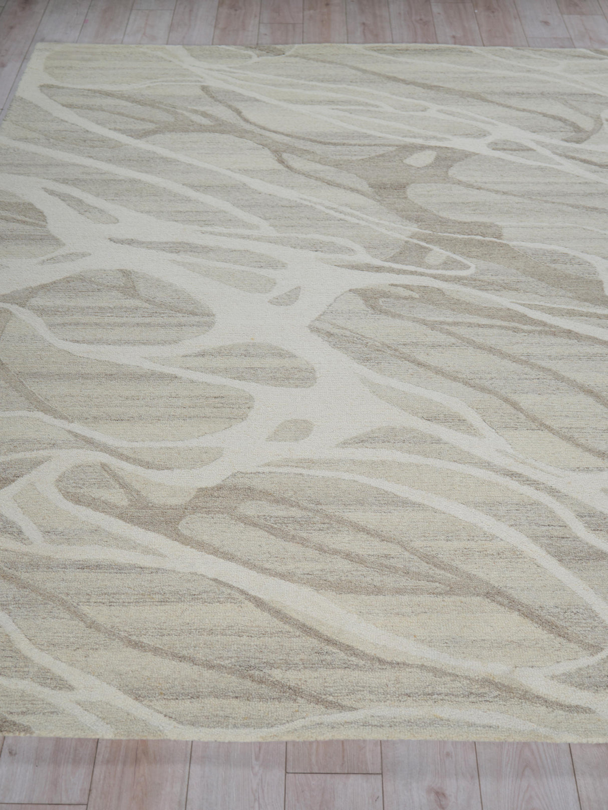 Exquisite Rugs Rio hand-tufted New Zealand Wool 7338 Beige/Ivory 14' x 10' Area Rug