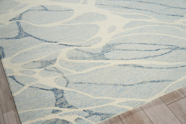 Exquisite Rugs Rio hand-tufted New Zealand Wool 7339 Blue/Ivory 14' x 10' Area Rug