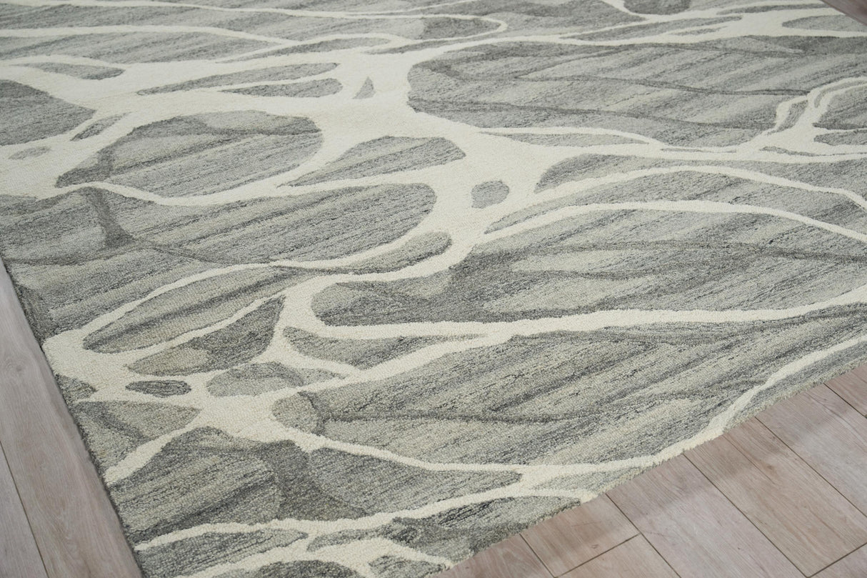 Exquisite Rugs Rio hand-tufted New Zealand Wool 7340 Gray/Ivory 15' x 12' Area Rug