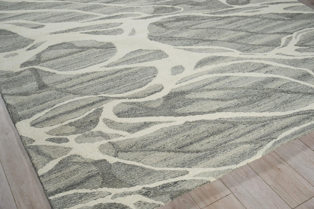 Exquisite Rugs Rio hand-tufted New Zealand Wool 7340 Gray/Ivory 18' x 14' Area Rug