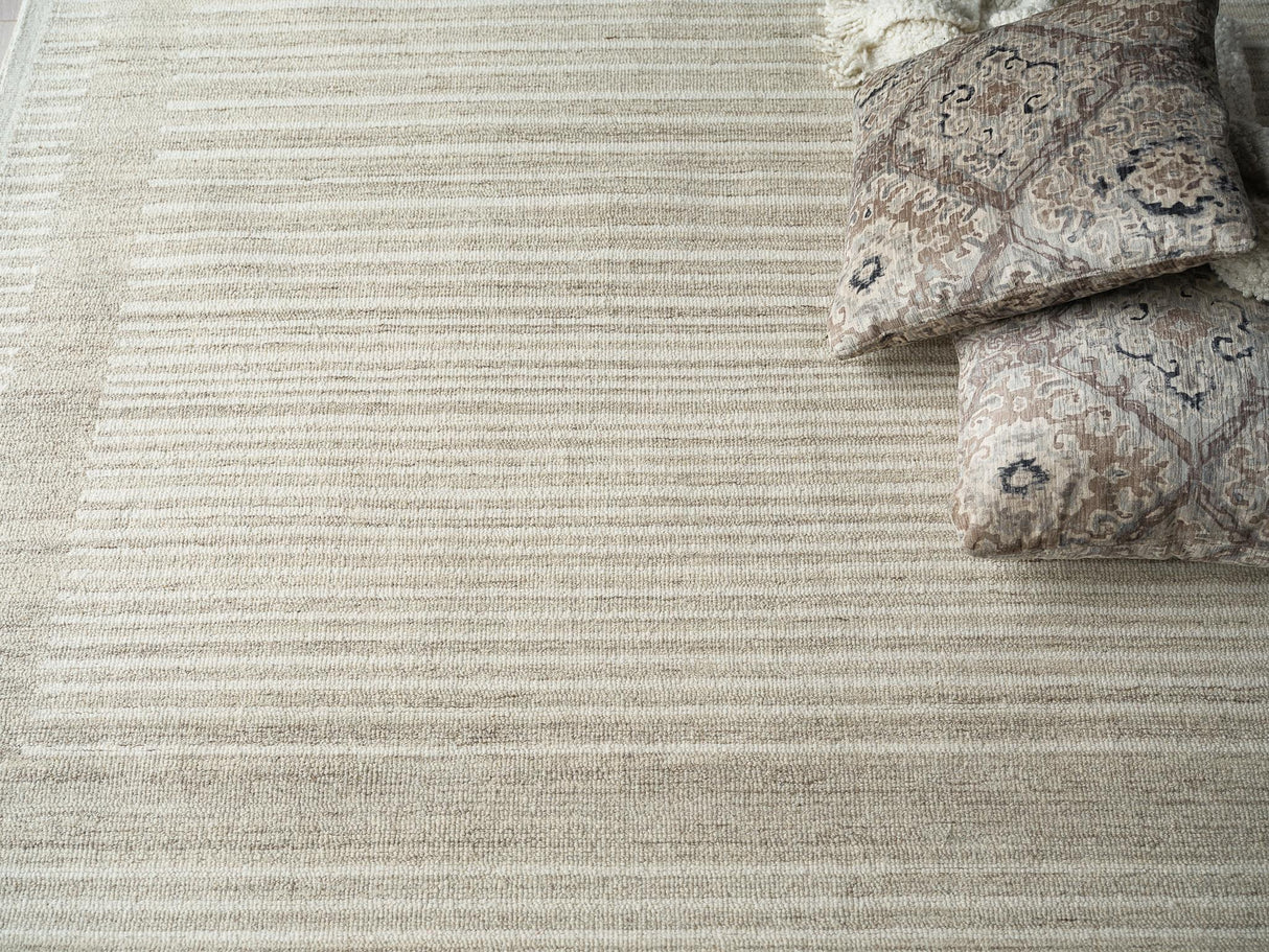 Exquisite Rugs Dusseldorf hand-tufted New Zealand Wool 7341 Beige/Ivory 15' x 12' Area Rug