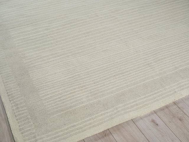 Exquisite Rugs Dusseldorf hand-tufted New Zealand Wool 7342 Silver/Ivory 10' x 8' Area Rug