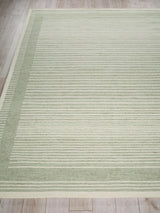 Exquisite Rugs Dusseldorf hand-tufted New Zealand Wool 7343 Sage Green/Ivory 10' x 8' Area Rug