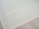 Exquisite Rugs Dusseldorf hand-tufted New Zealand Wool 7344 Blue/Ivory 9' x 6' Area Rug