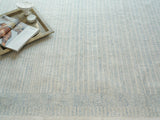 Exquisite Rugs Dusseldorf hand-tufted New Zealand Wool 7344 Blue/Ivory 9' x 6' Area Rug
