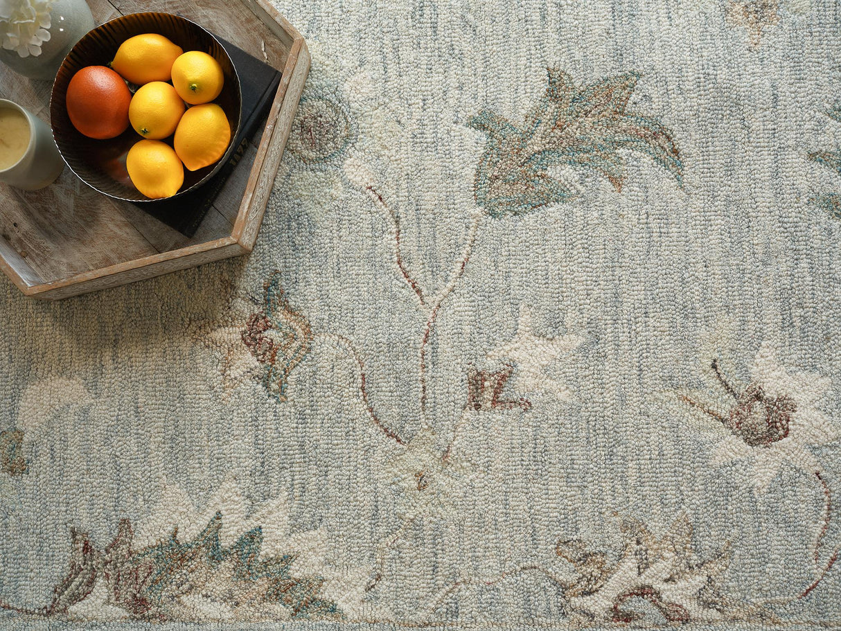 Exquisite Rugs Elegance hand-tufted New Zealand Wool 7351 Light Blue 14' x 10' Area Rug