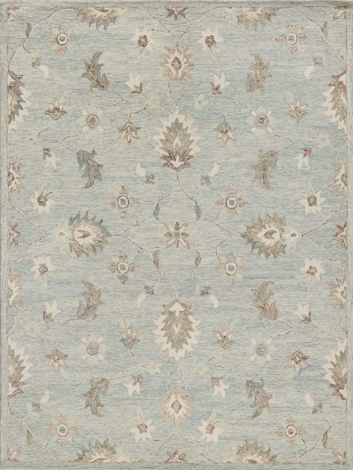 Exquisite Rugs Elegance hand-tufted New Zealand Wool 7351 Light Blue 18' x 14' Area Rug