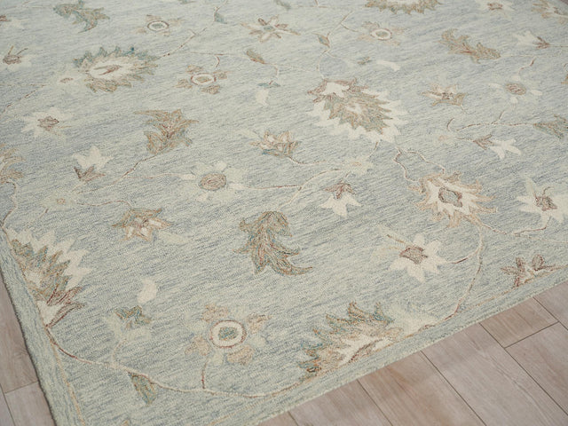 Exquisite Rugs Elegance hand-tufted New Zealand Wool 7351 Light Blue 10' x 8' Area Rug
