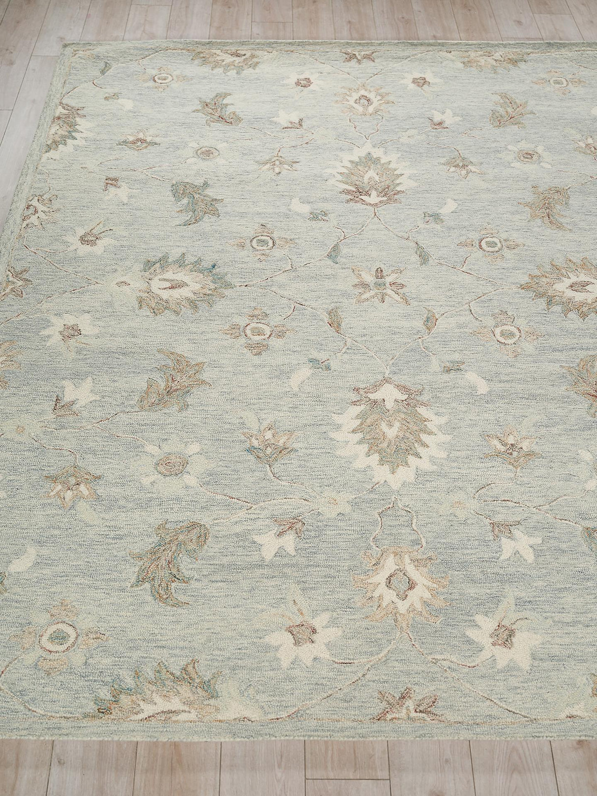 Exquisite Rugs Elegance hand-tufted New Zealand Wool 7351 Light Blue 10' x 8' Area Rug