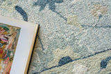Exquisite Rugs Elegance hand-tufted New Zealand Wool 7353 Light Blue/Ivory/Navy 15' x 12' Area Rug