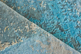 Exquisite Rugs Picasso hand-knotted Wool/Silk 7360 Blue/Silver/Black 10' x 8' Area Rug