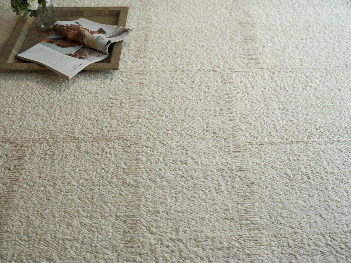 Exquisite Rugs Kokomo flatweave New Zealand Wool 7381 Ivory 12' x 9' Area Rug