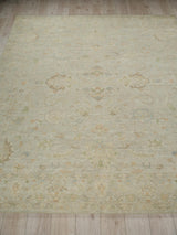 Exquisite Rugs Santorini hand-knotted Wool/Silk 7417 Light Silver 12' x 9' Area Rug