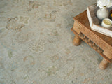 Exquisite Rugs Santorini hand-knotted Wool/Silk 7417 Light Silver 12' x 9' Area Rug