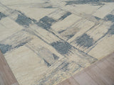 Exquisite Rugs Moderno hand-knotted New Zealand Wool 7420 Blue/Taupe 15' x 12' Area Rug