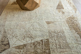 Exquisite Rugs Moderno hand-knotted New Zealand Wool 7423 Beige/Taupe/Brown 12' x 9' Area Rug