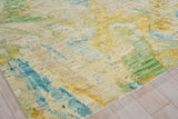 Exquisite Rugs Moderno hand-knotted New Zealand Wool 7425 Yellow/Green/Blue 15' x 12' Area Rug
