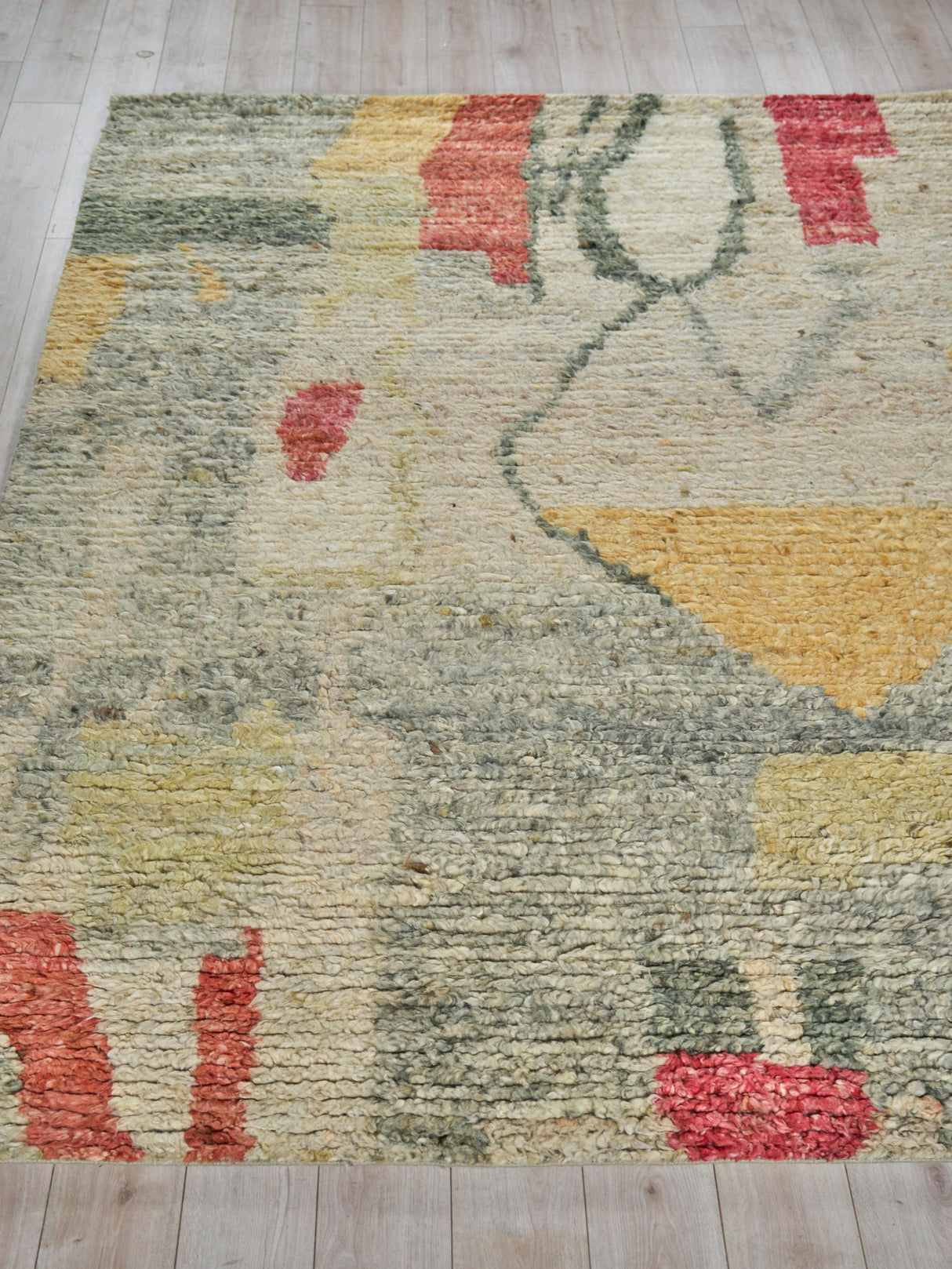 Exquisite Rugs Marrakesh hand-knotted Wool 7426 Red/Yellow/Multi 10' x 8' Area Rug