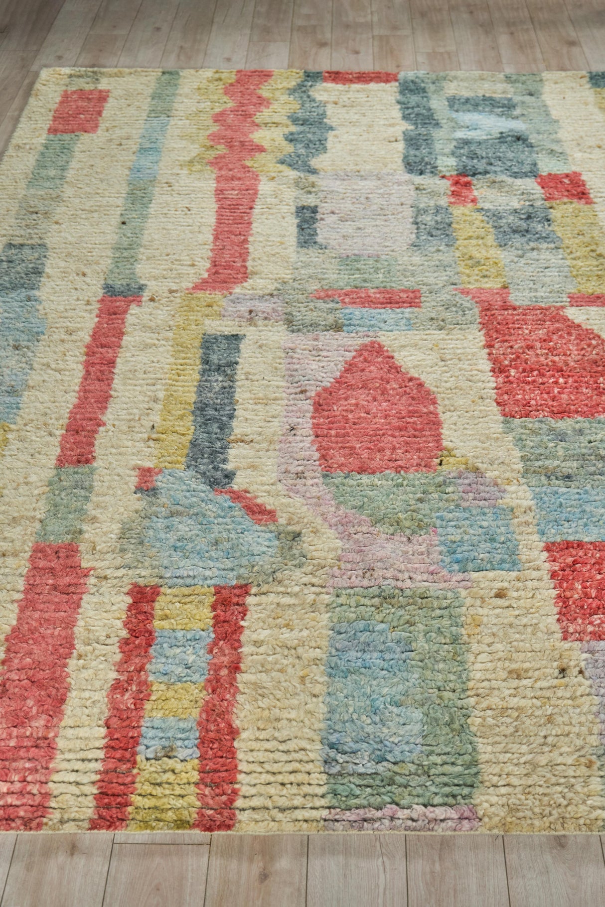 Exquisite Rugs Marrakesh hand-knotted Wool 7427 Red/Yellow/Multi 12' x 9' Area Rug