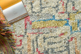 Exquisite Rugs Marrakesh hand-knotted Wool 7428 Red/Yellow/Multi 10' x 8' Area Rug