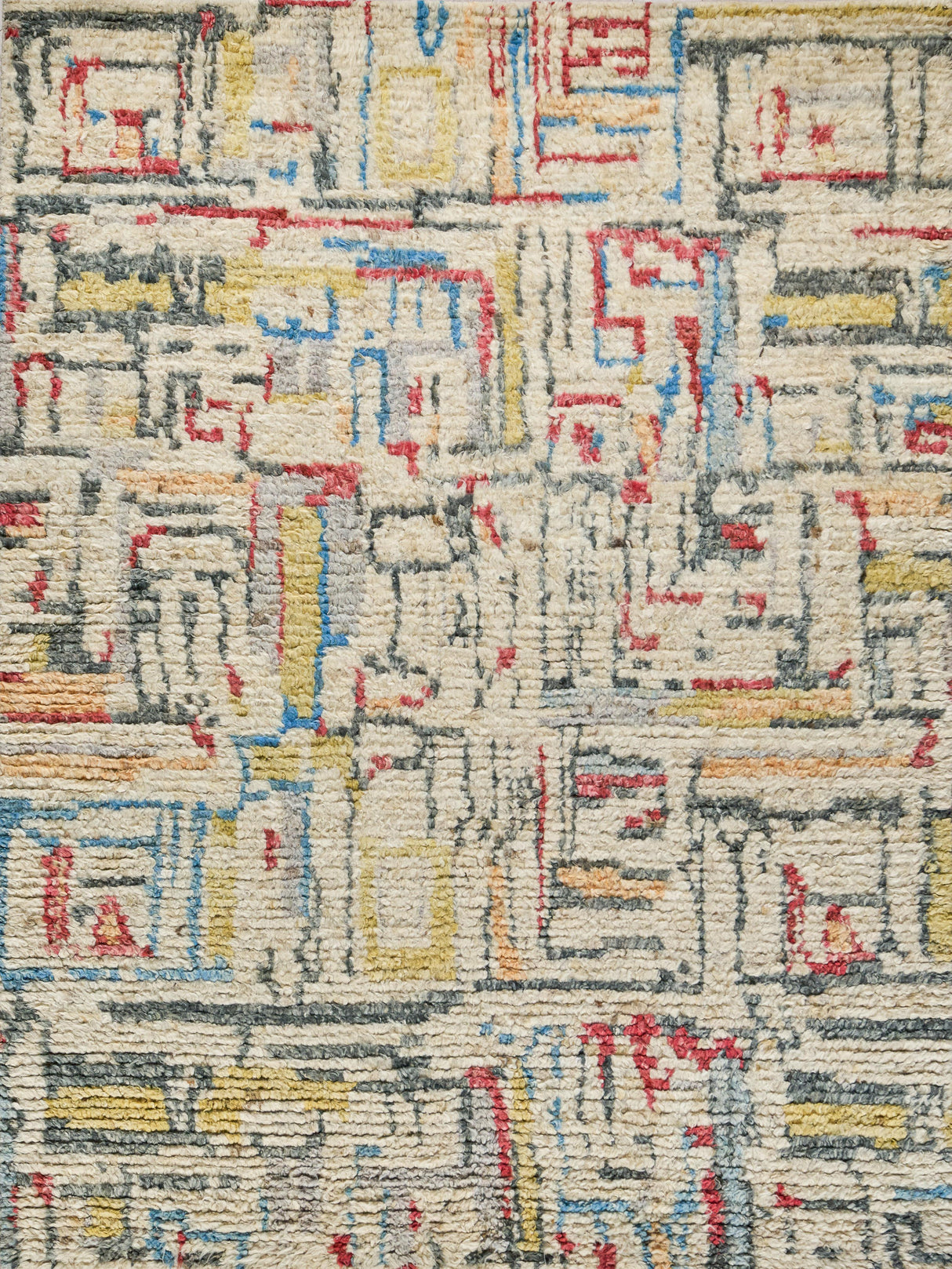Exquisite Rugs Marrakesh hand-knotted Wool 7428 Red/Yellow/Multi 12' x 9' Area Rug