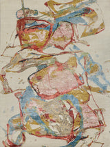 Exquisite Rugs Vibrance hand-knotted Wool/Bamboo Silk 7437 Pink/Red/Blue/Multi 10' x 8' Area Rug
