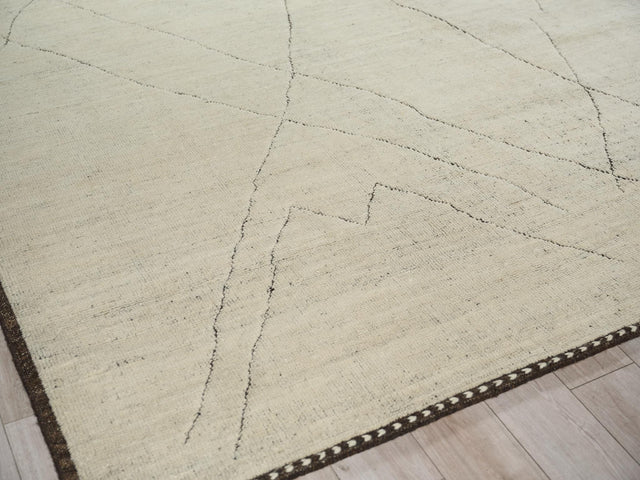 Exquisite Rugs Mojave hand-knotted New Zealand Wool 7455 Ivory/Espresso 10' x 8' Area Rug